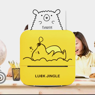 پرینتر بلوتوثی برند luck Jingle رنگ زرد مدل پو خوابالو